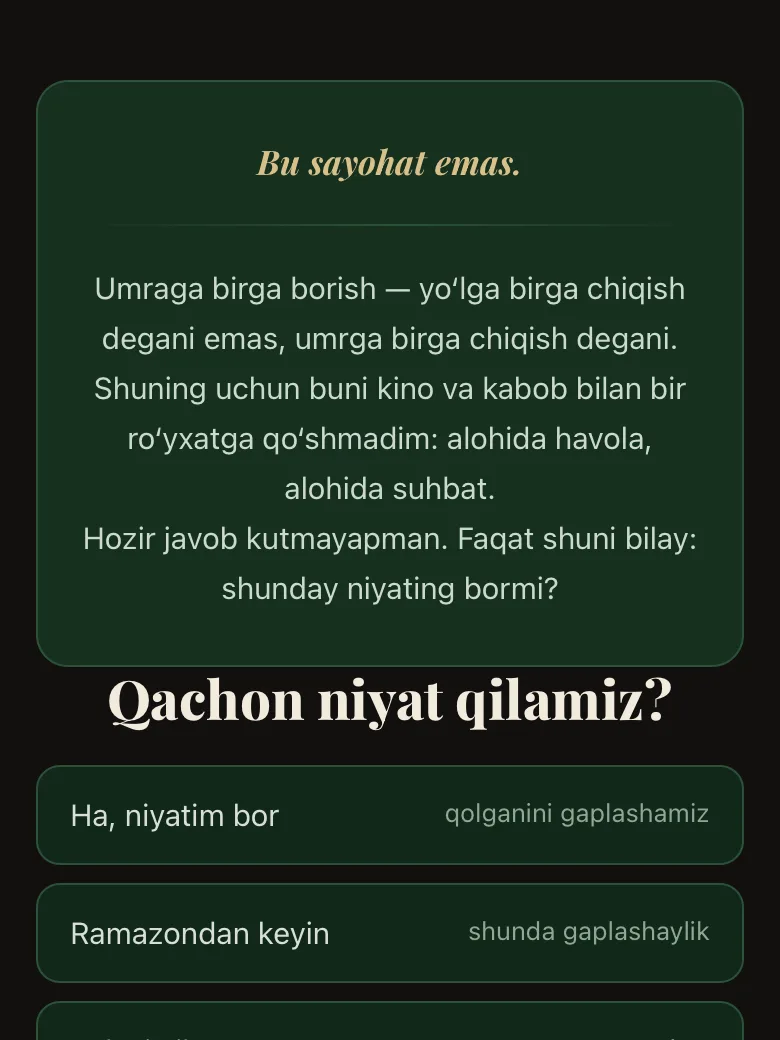 Umra namunasi